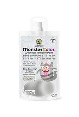 Abroli LLC Monster Color Washable Metallic Tempera, 5oz Silver