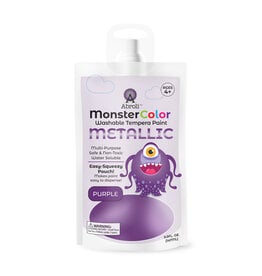 Abroli LLC Monster Color Washable Metallic Tempera, 5oz Purple
