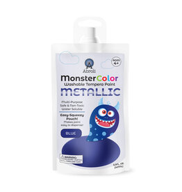 Abroli LLC Monster Color Washable Metallic Tempera, 5oz Blue