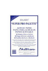 Masterson Sta-Wet Pro Palette Acrylic Paper Refill 10" x 14.5" 30 sheets