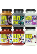 Chroma Chroma Mural Paint, 6 Metallic Colors Pint Set