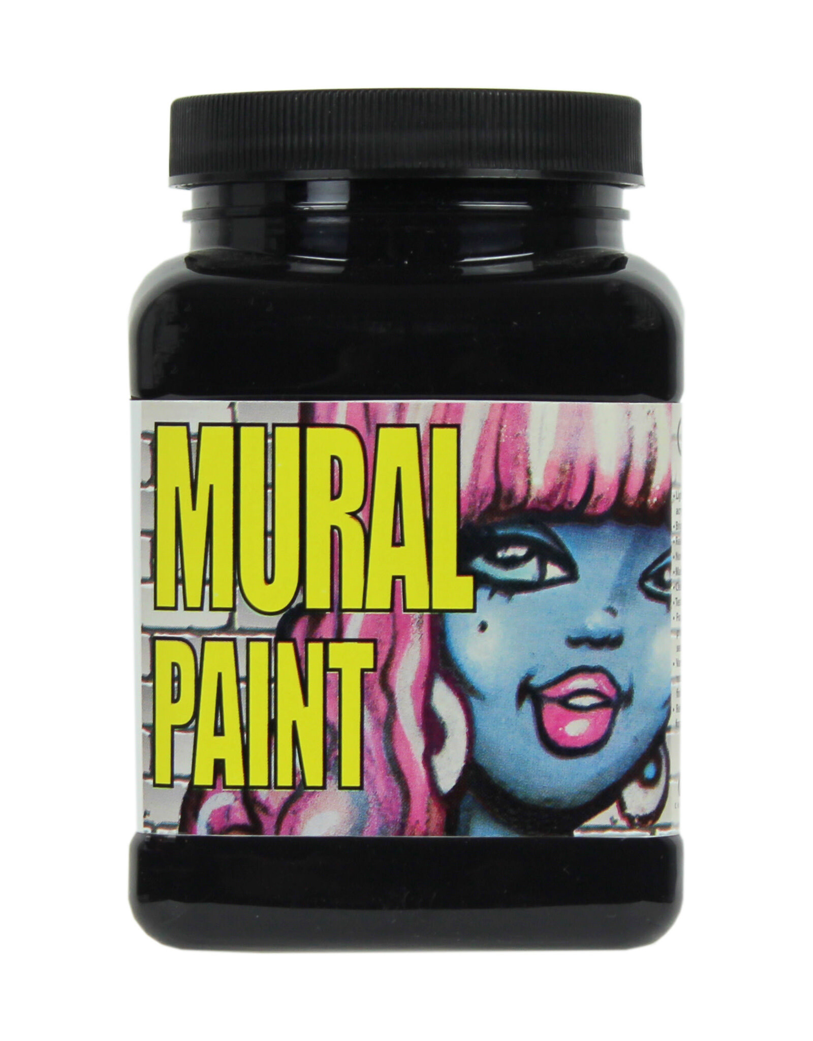 Chroma Chroma Mural Paint, Blacktop (Black), 16oz