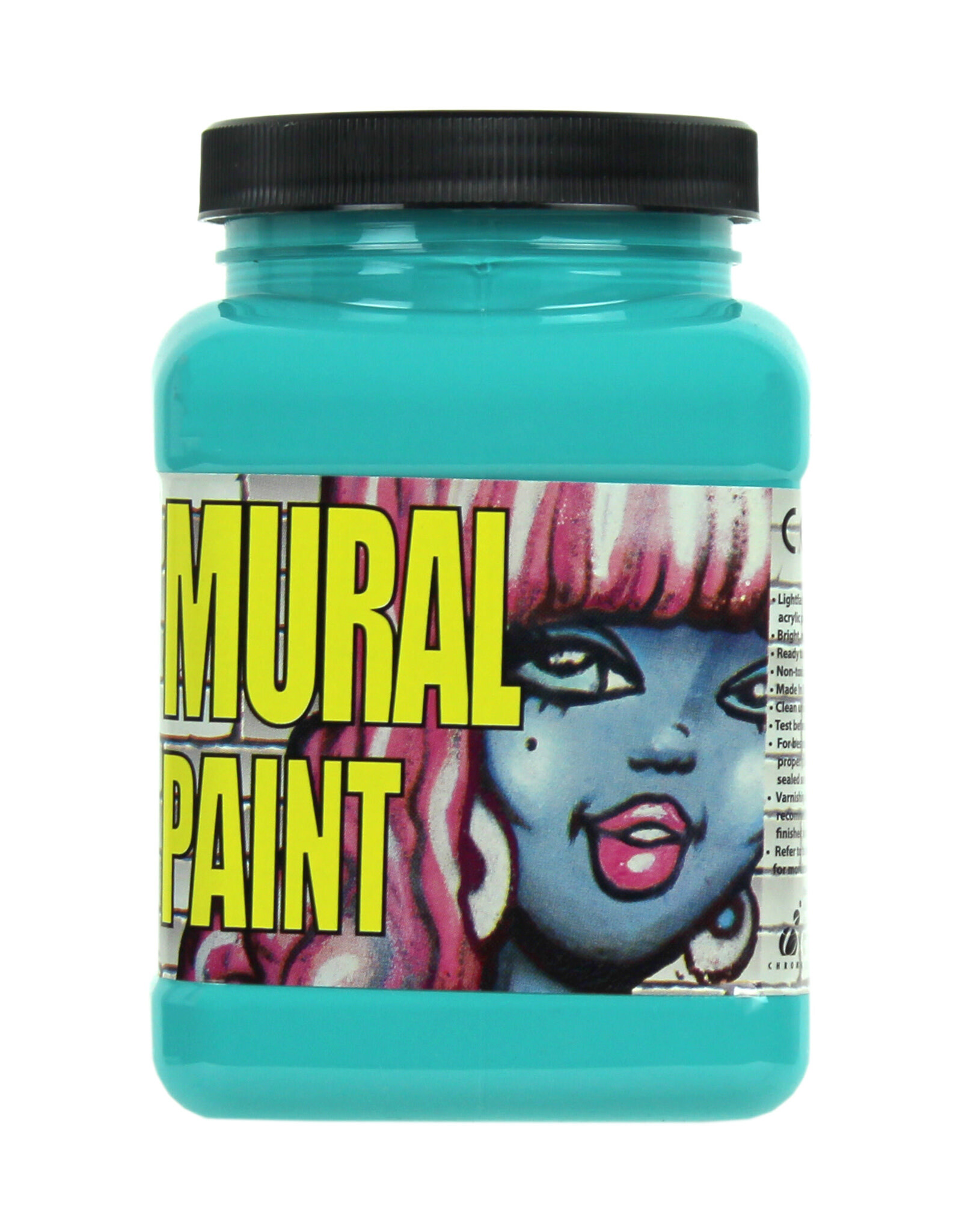 Chroma Chroma Mural Paint, Calypso (Cobalt Turquoise Light), 16oz