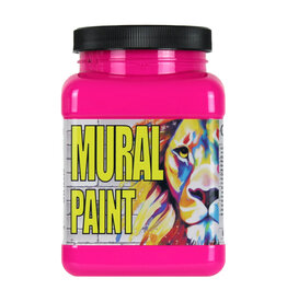 Chroma Chroma Mural Paint, Sizzling Pink (Neon), 16oz