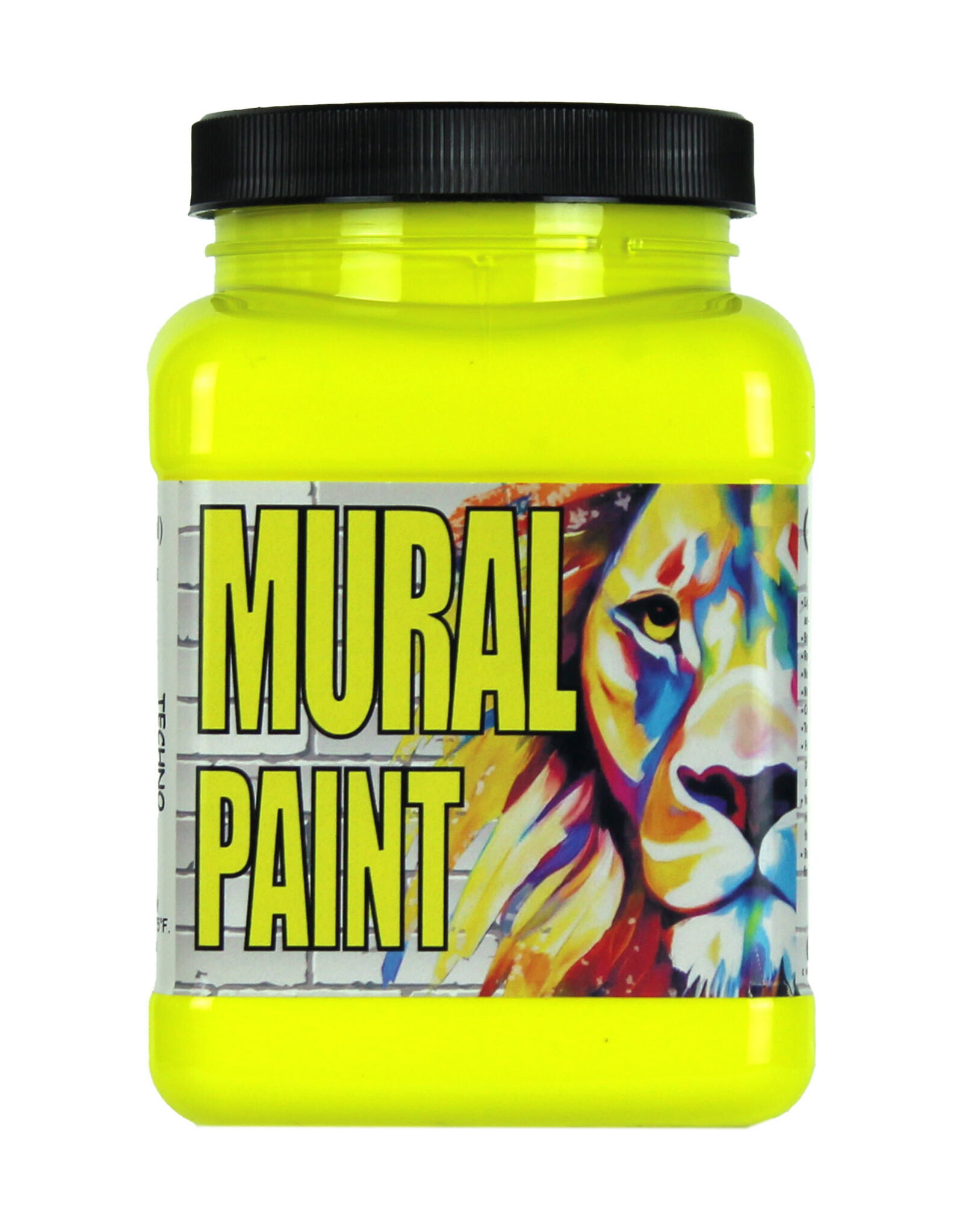 Chroma Chroma Mural Paint, Techno Yellow (Neon), 16oz