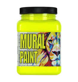 Chroma Chroma Mural Paint, Techno Yellow (Neon), 16oz