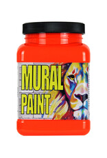 Chroma Chroma Mural Paint, Toxic Orange (Neon), 16oz