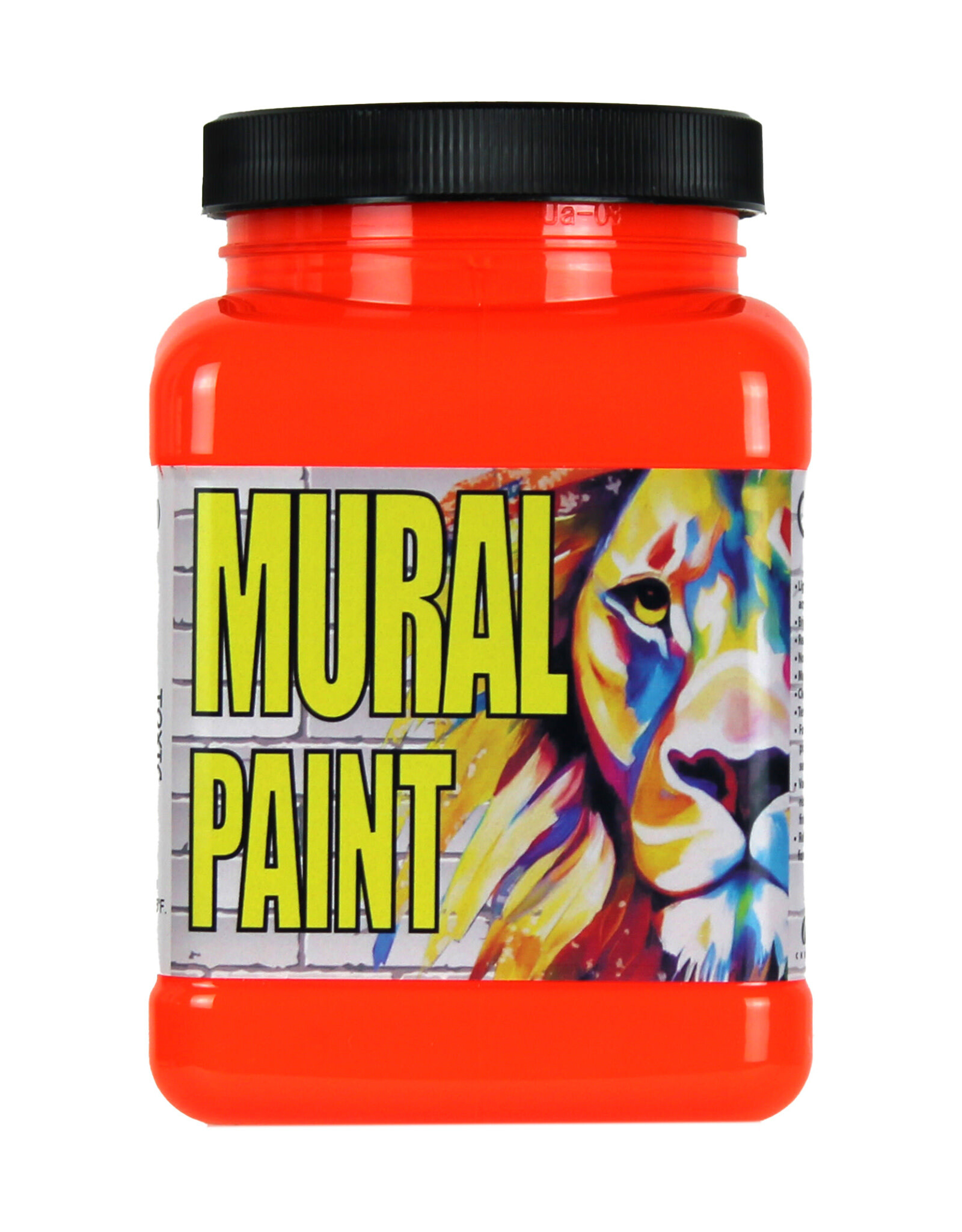 Chroma Chroma Mural Paint, Toxic Orange (Neon), 16oz