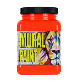 Chroma Chroma Mural Paint, Toxic Orange (Neon), 16oz