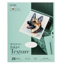 CLEARANCE Strathmore 80-Pound 25-Sheets Inkjet Paper Texture, 8.5 x 11 Inches
