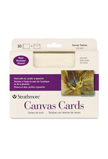 Strathmore Strathmore Canvas Cards, Set of 10 Cards and Envelopes, Canvas Texture, 5” x 7”