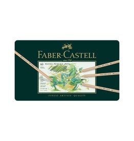 FABER-CASTELL Faber-Castel Pitt Pastel Pencils in a Metal Tin 60 Pack, Assorted