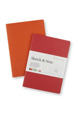 Hahnemuhle Hahnemuhle Sketch & Note Book, Red Bundle, 5.8 3 x 8.27 in