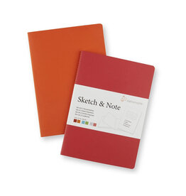 Hahnemuhle Hahnemuhle Sketch & Note Book, Red Bundle, 5.8 3 x 8.27 in