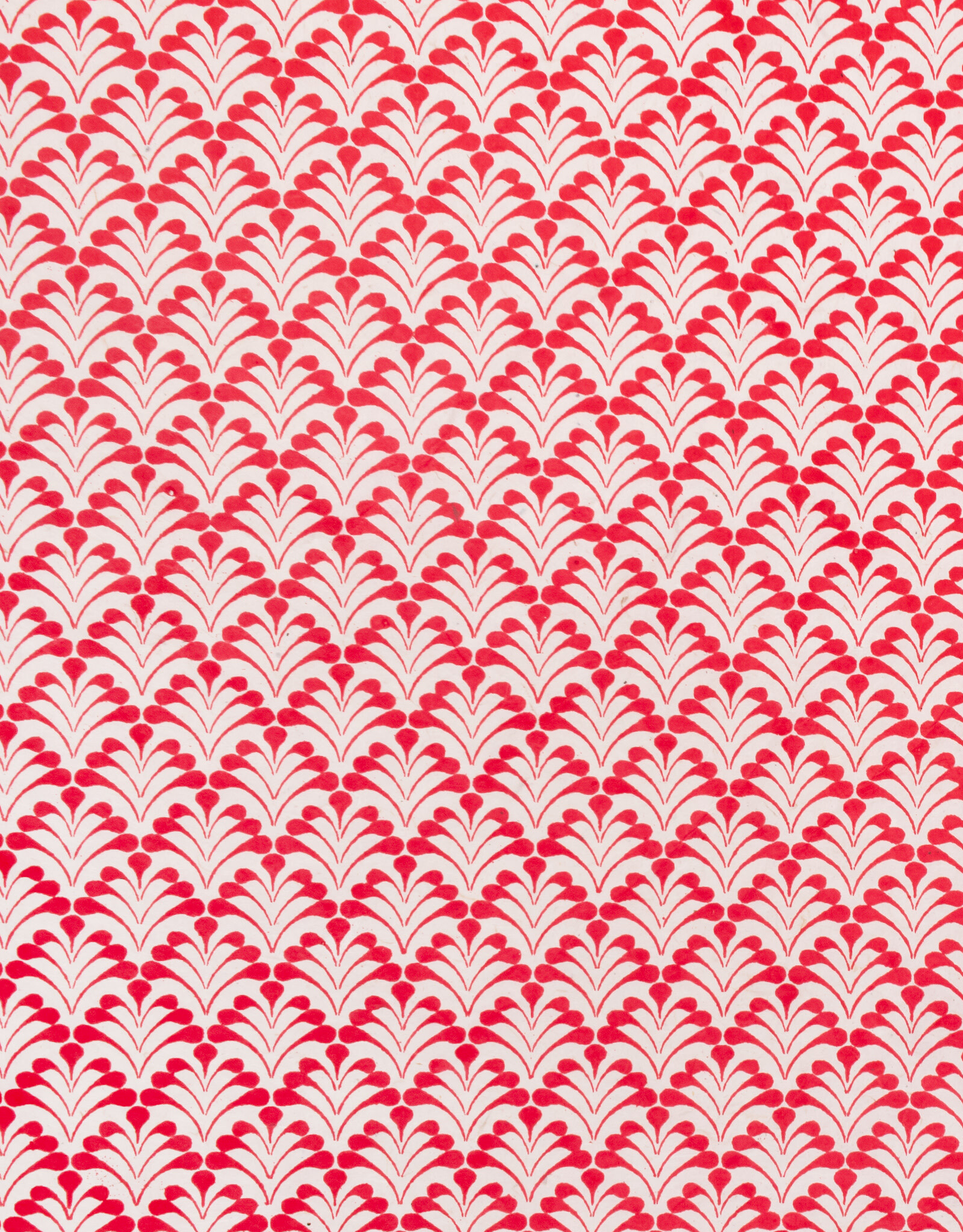 AITOH Aitoh Lokta Peacock, Red on Natural, 19.5" x 29.5"