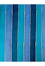 AITOH Aitoh Lokta Batik Stripe Blues, 19.5" x 29.5"