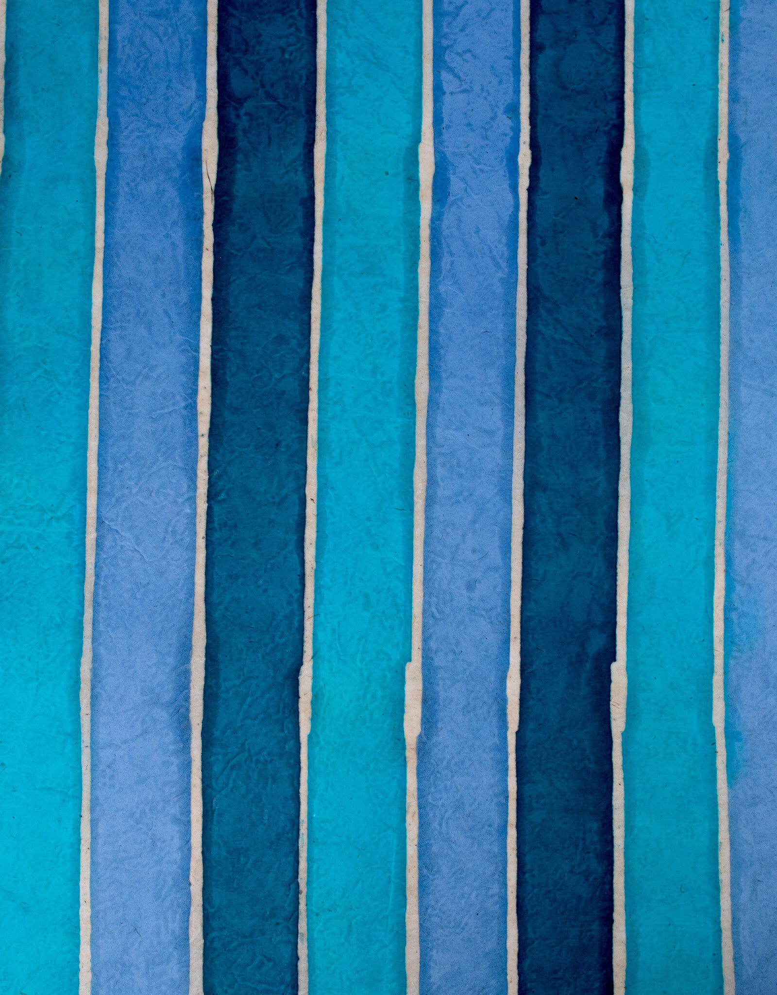 AITOH Aitoh Lokta Batik Stripe Blues, 19.5" x 29.5"