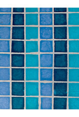 AITOH Aitoh Lokta Batik Square Blues, 19.5" x 29.5"