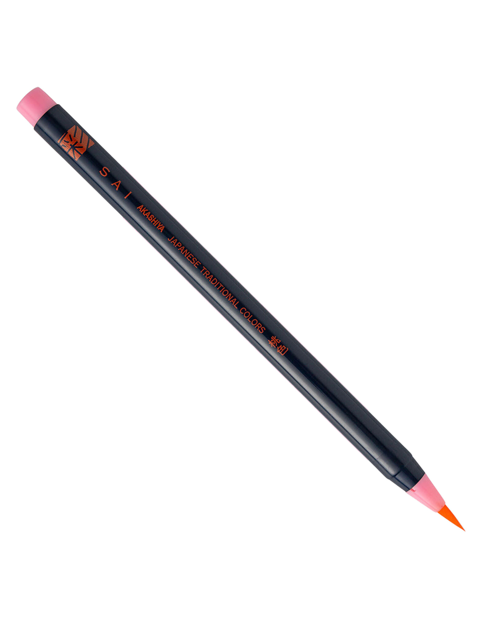 AITOH Akashiya Sai Watercolor Brush Pen, Pink