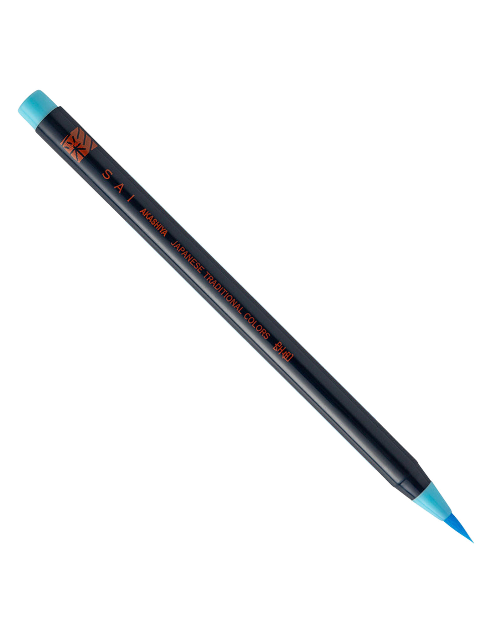 AITOH Akashiya Sai Watercolor Brush Pen, Cerulean Blue