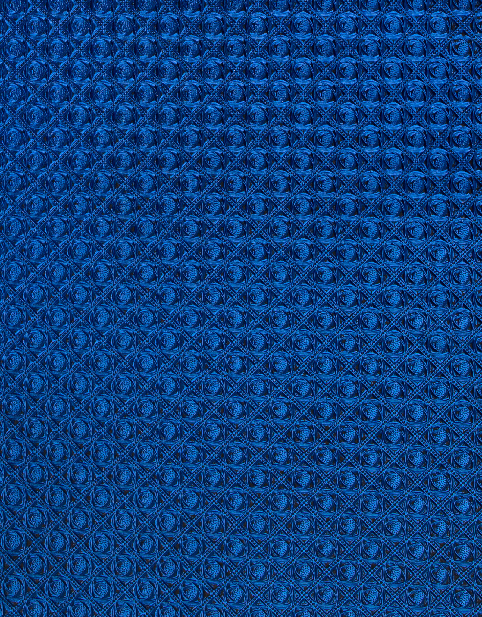 AITOH Aitoh Indian Metallic Royal Blue Insignia on 13 Black, 22" x 30"