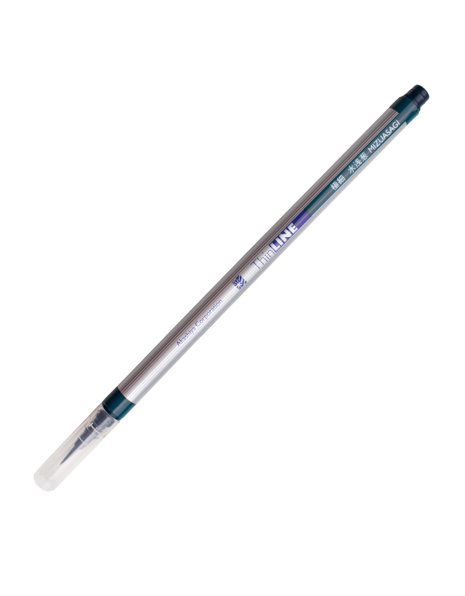 AITOH Akashiya Thin Line Permanent Brush Pen, Light Indigo Grey