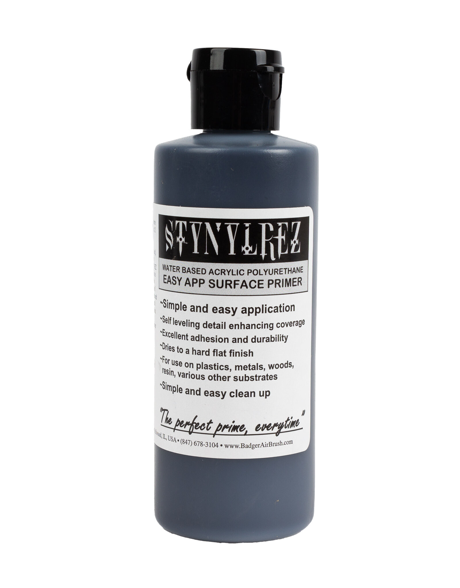 Badger Air Brush Badger Stynylrez Primer, Black 4oz