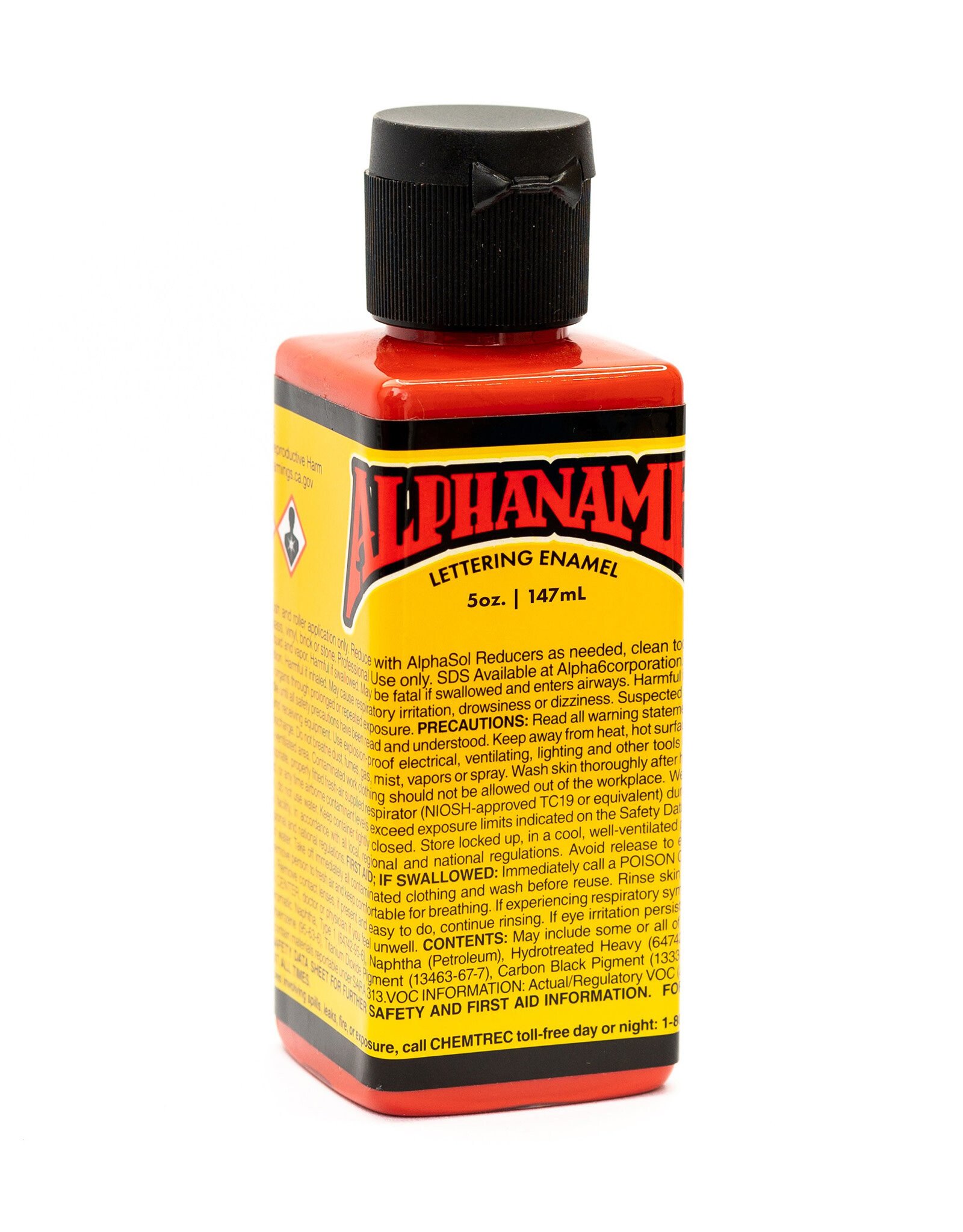 Alphanamel Vermilion, 5oz Bottle