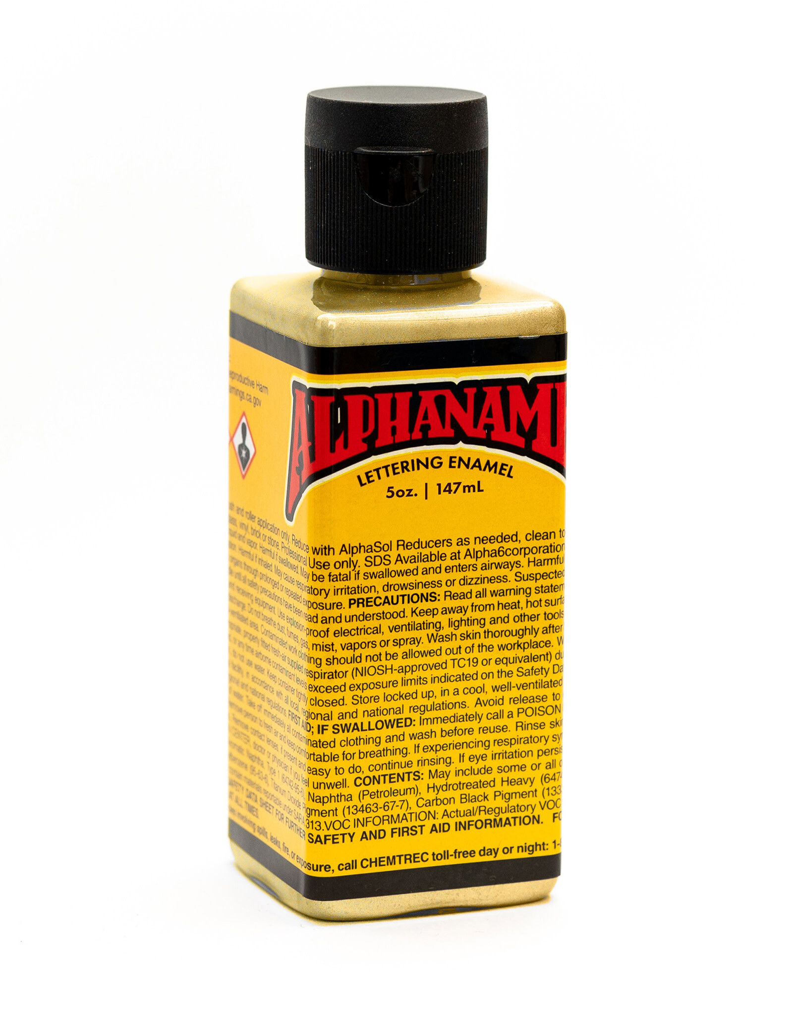 Alphanamel Metallic Gold, 5oz Bottle