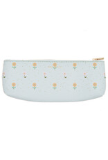 CLEARANCE Rico Design Pencil Case, Flowers on White