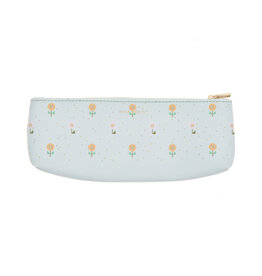 CLEARANCE Rico Design Pencil Case, Flowers on White