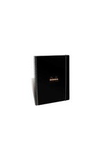 CLEARANCE Rhodia Elasti Book, Lined w/ margin 80 sheets, 9 x 11 3/4, Black