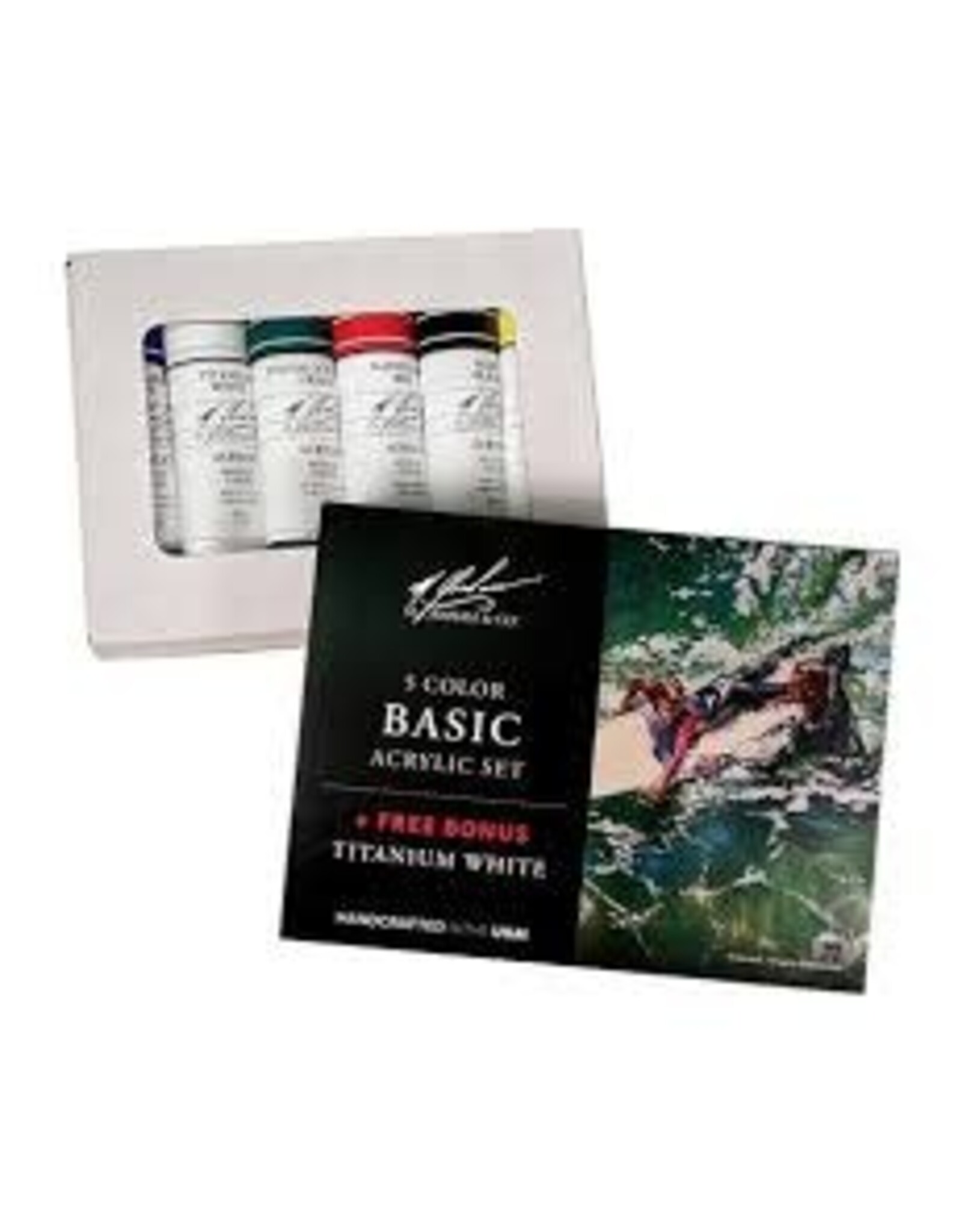 M. Graham & Co. 5 Color Acrylic Set Art - Paints, bonus Titanium White