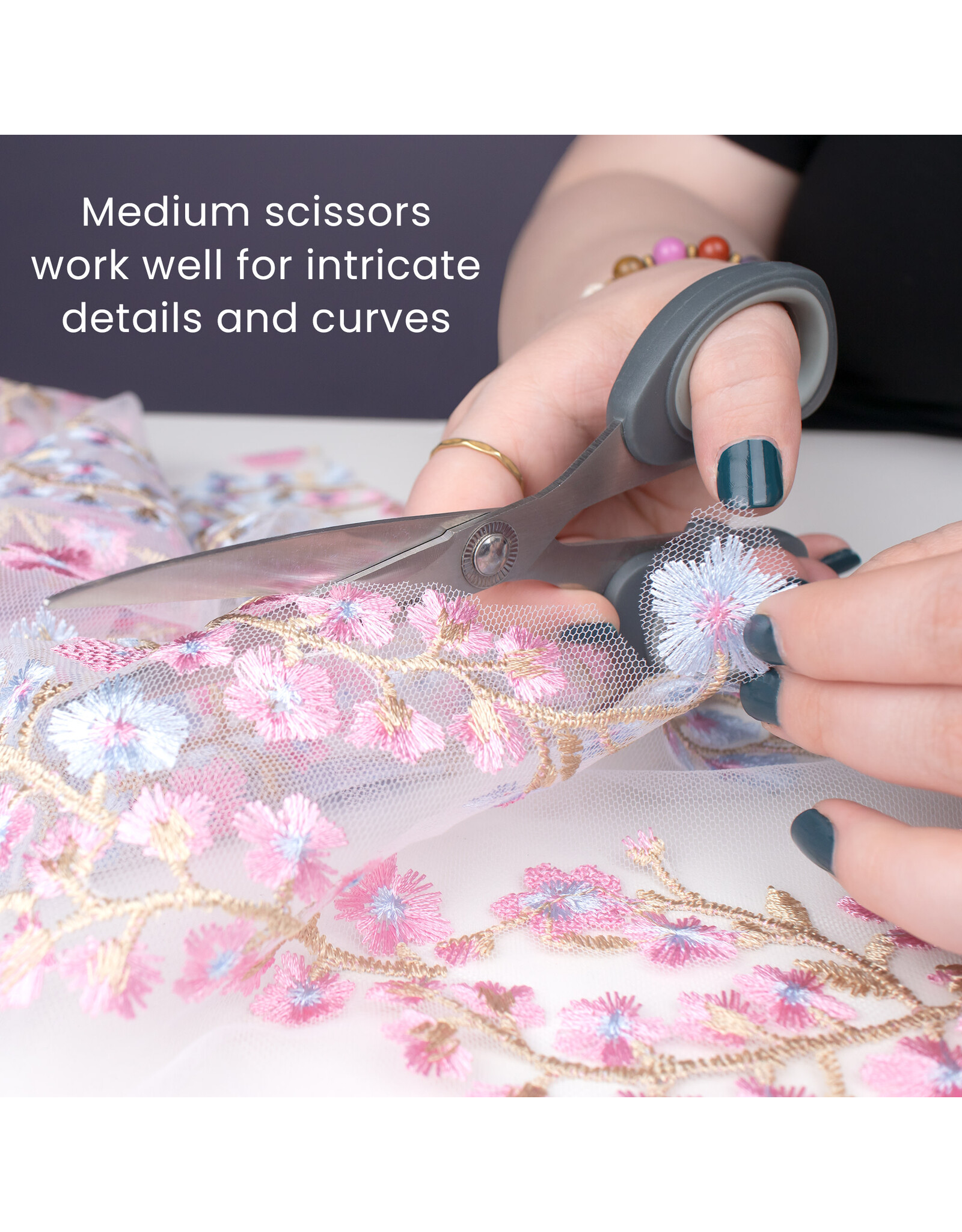 W.A. Portman WA Portman 3-Piece Fabric Scissors Set – 9.25" Dressmaker Shears, 7" Sewing Scissors for Fabric Cutting & 4.75" Thread Snipper