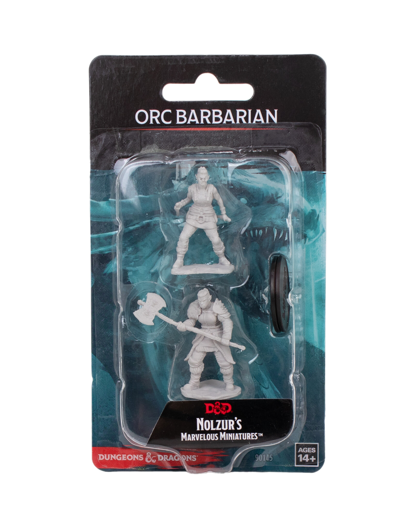 WIZKIDS Dungeons & Dragons Nolzur`s Marvelous Unpainted Miniatures: W13 Orc Barbarian Female