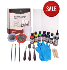 W.A. Portman WA Portman 38-PC Ready to Pour Acrylic Pouring Paint Set for Beginners & Professionals