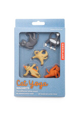 Kikkerland Kikkerland Cat Yoga Magnets, Set of 5