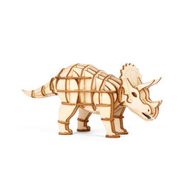 Kikkerland Kikkerland Triceratops 3D Wooden Puzzle