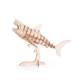 Kikkerland Kikkerland Shark 3D Wooden Puzzle