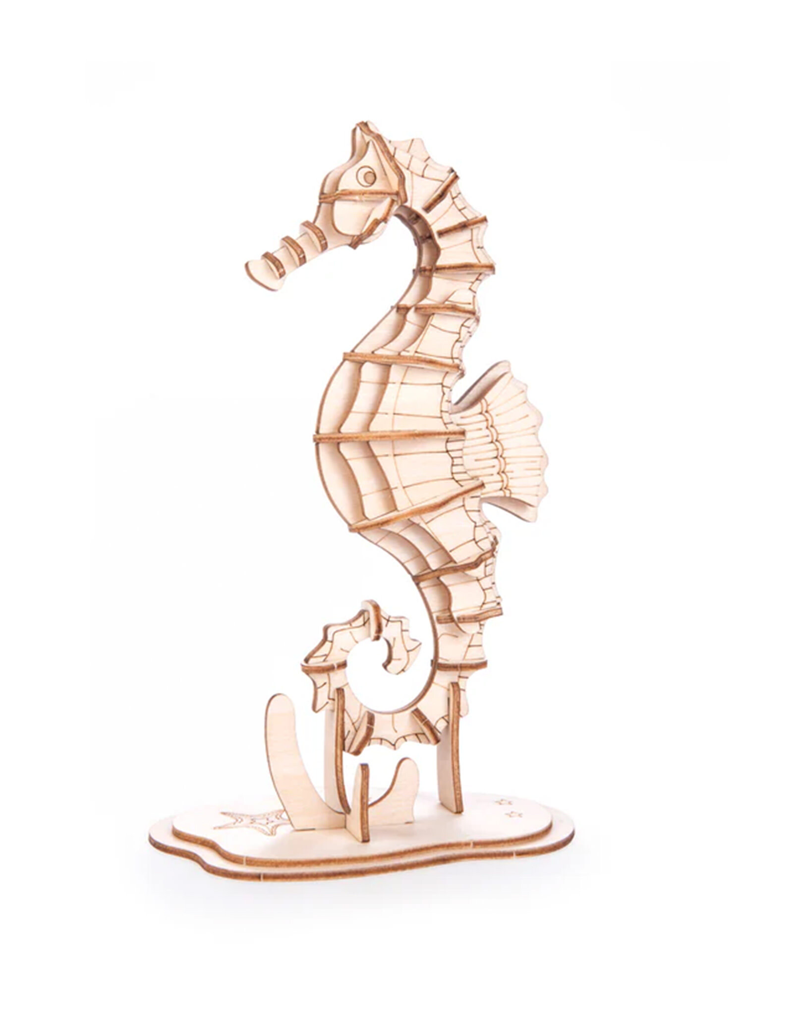 Kikkerland Kikkerland Seahorse 3D Wooden Puzzle