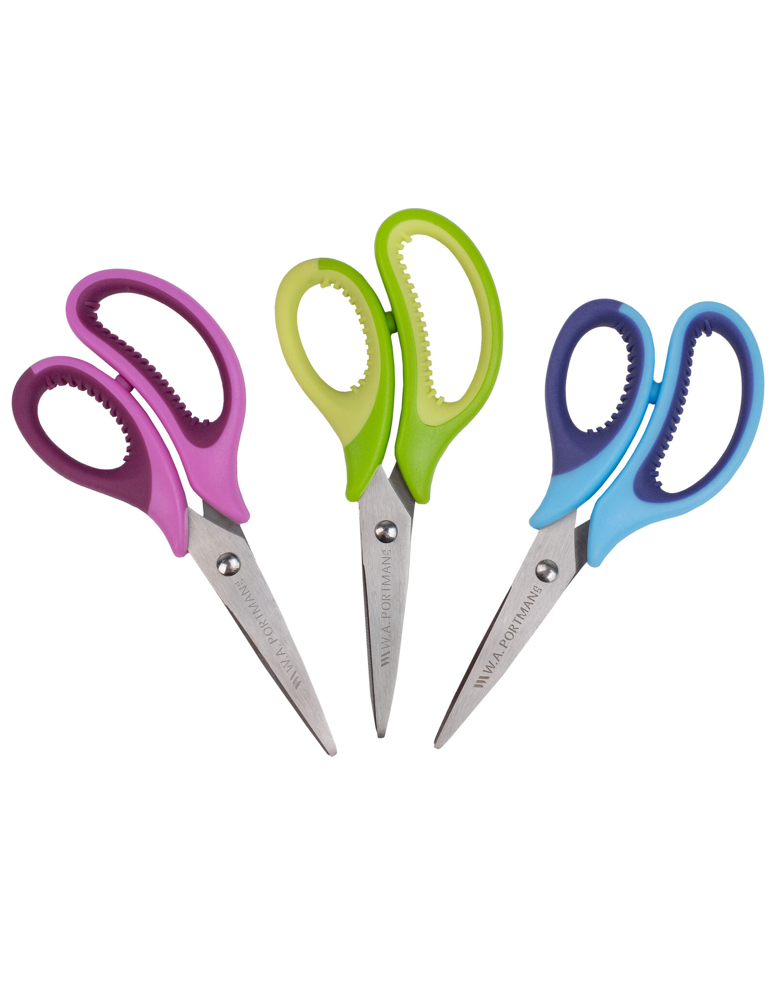 W.A. Portman WA Portman 3 Pack Pointed Scissors for Kids - 5" Pointed Tip Kids Scissors for School