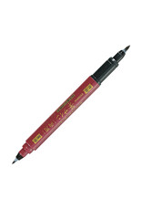 Zebra Zebra Double Ended Brush Pen, Fine/Medium, Black