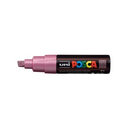 POSCA Uni POSCA Paint Marker, Broad Chisel, Metallic Pink