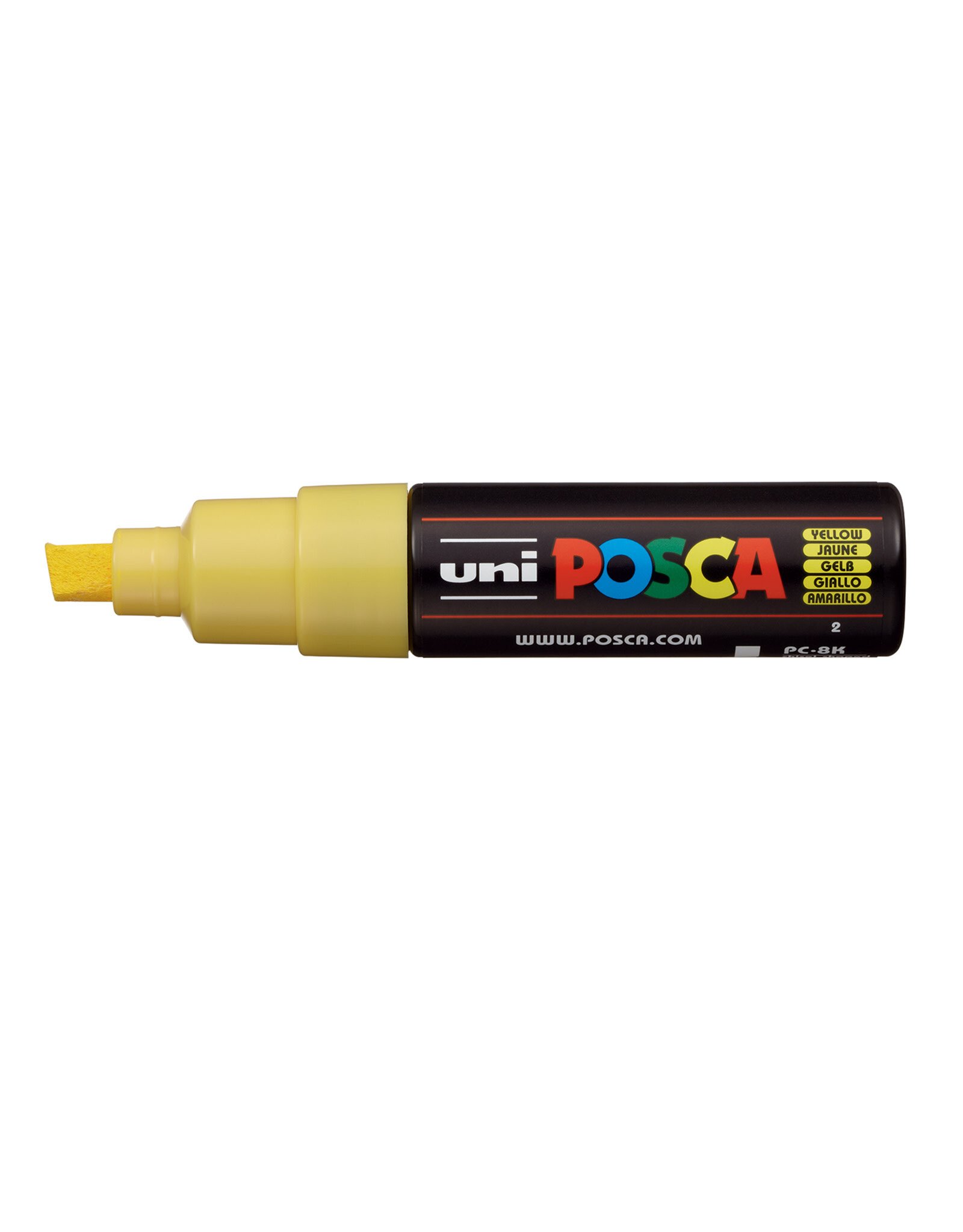 POSCA Uni POSCA Paint Marker, Broad Chisel, Yellow