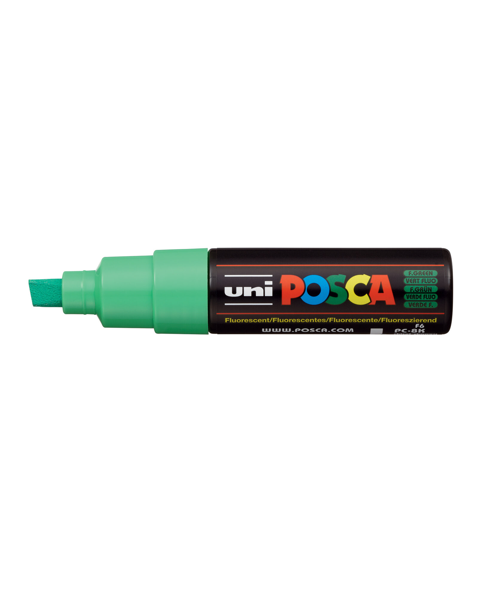 POSCA Uni POSCA Paint Marker, Broad Chisel, Fluorescent Green