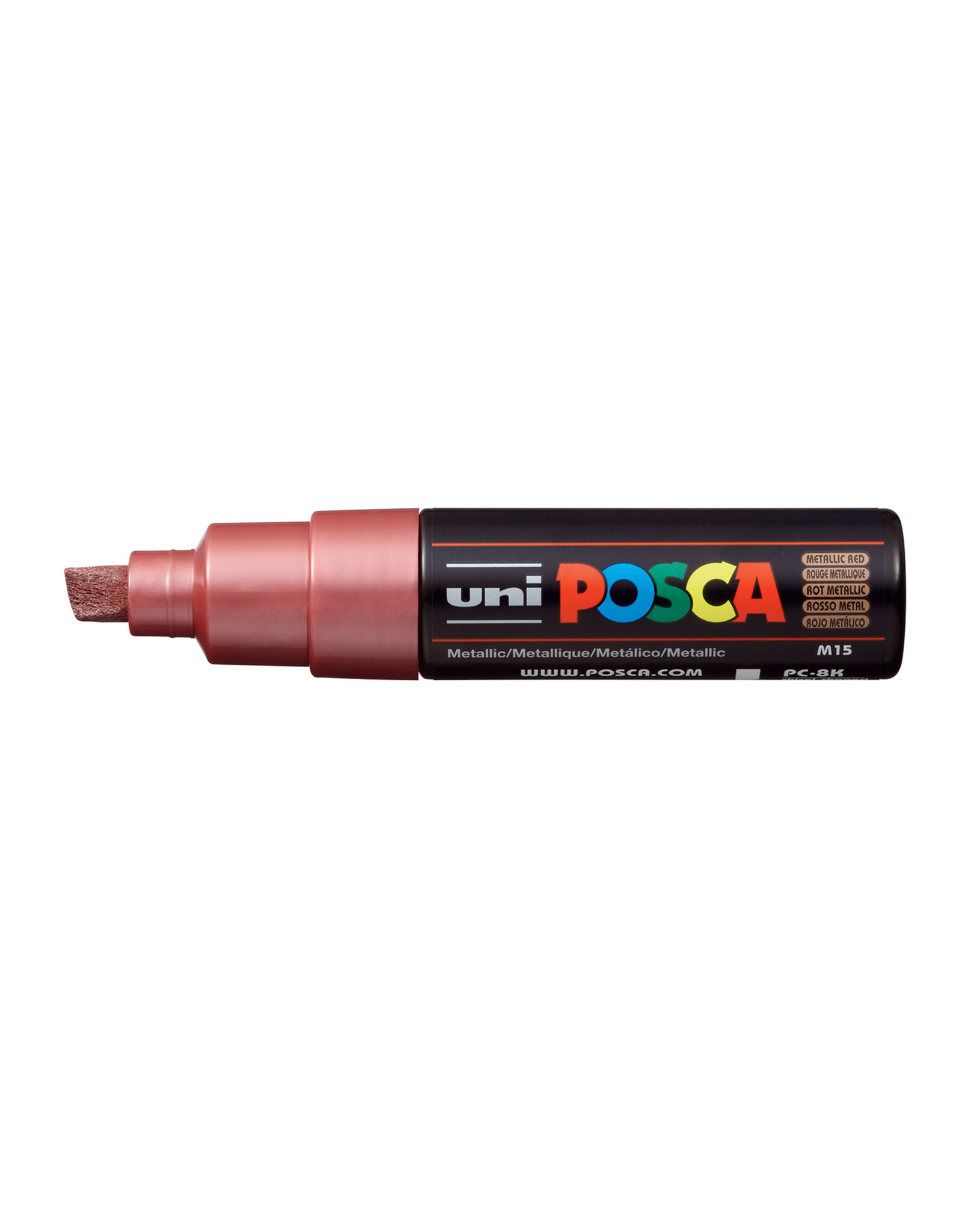 POSCA Uni POSCA Paint Marker, Broad Chisel, Metallic Red