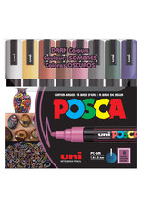 POSCA Uni POSCA Paint Marker, Medium, Dark Color Set of 8