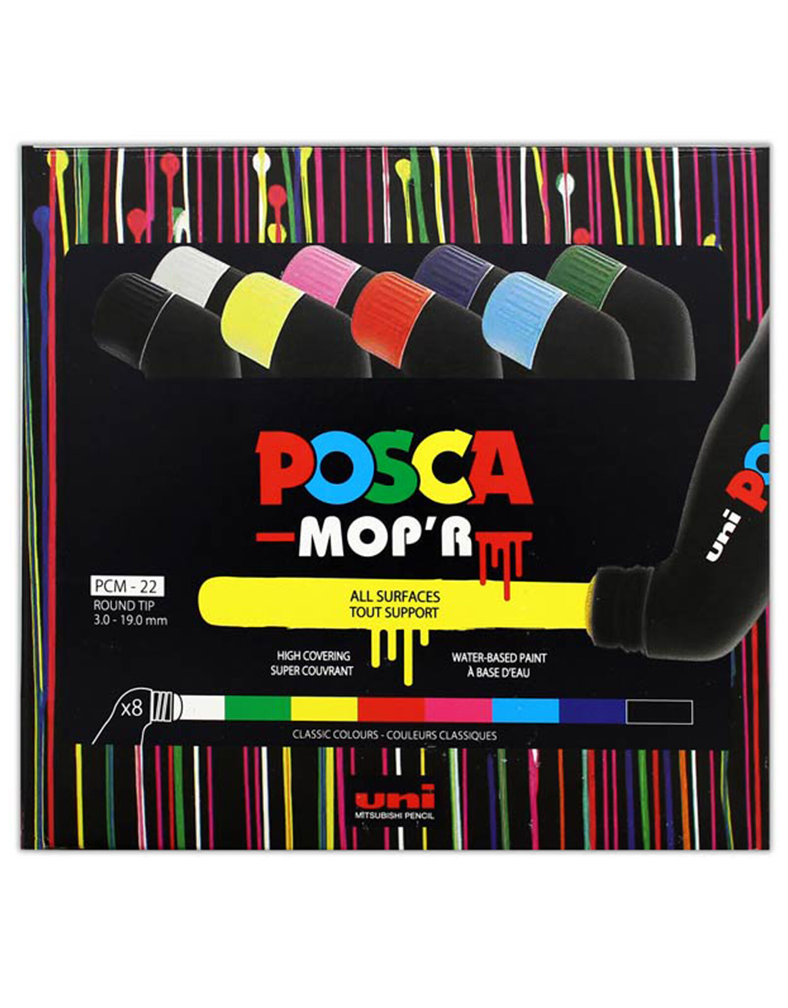 POSCA Uni POSCA Paint Markers,  MOP'R Set