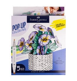 FABER-CASTELL Faber-Castell Pop Up Coloring Plants, Potted Pansy