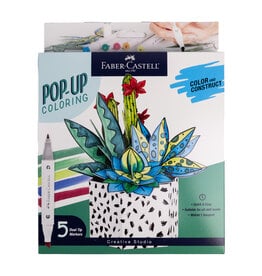 FABER-CASTELL Faber-Castell Pop Up Coloring Plants, Succulents